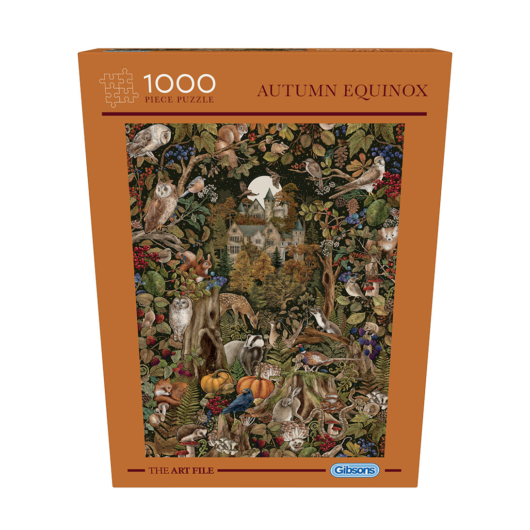 The Art File Autumn Equinox 1000 Piece Jigsaw Puzzle Gibsons in retail box in front view