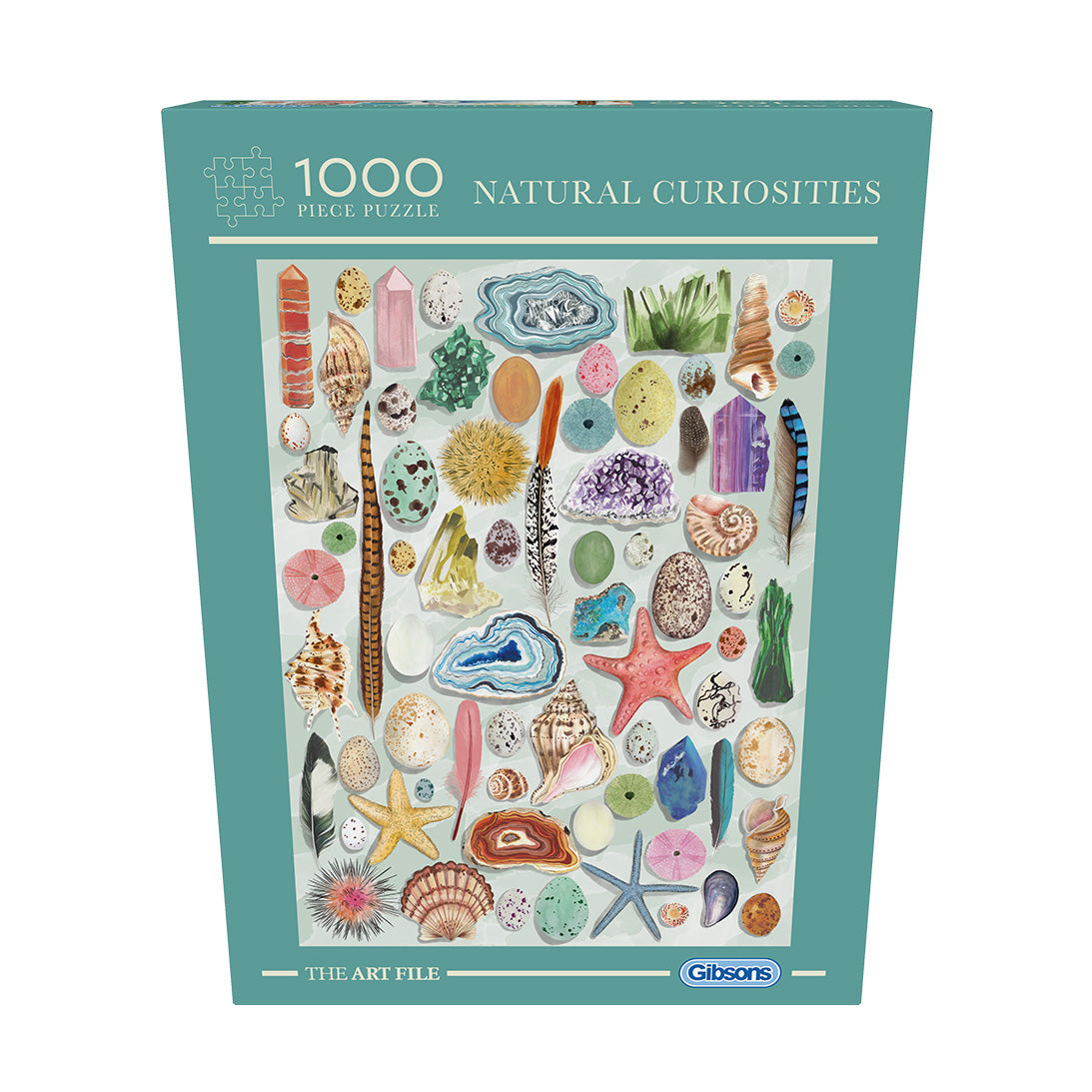 The Art File Natural Curiosities 1000 Piece Jigsaw Puzzle by Gibsons in Special retail box front view
