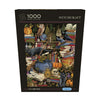 Gibsons The Art File Witchcraft 1000 Piece Halloween Spooky Jigsaw Puzzle for Adults in special retail box front view