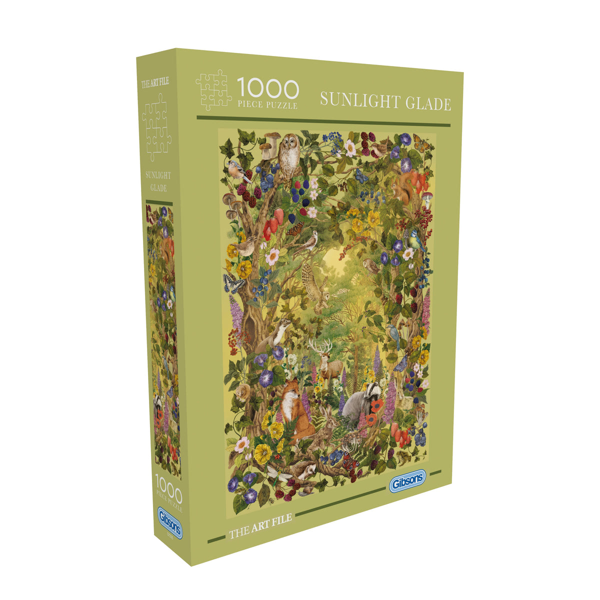 Gibsons The Art File Sunlight Glade 1000 Piece Jigsaw Puzzle for Adults