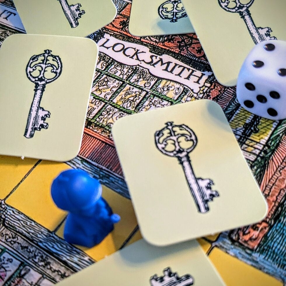 221B baker street mystery game by gibsons example of cards and content