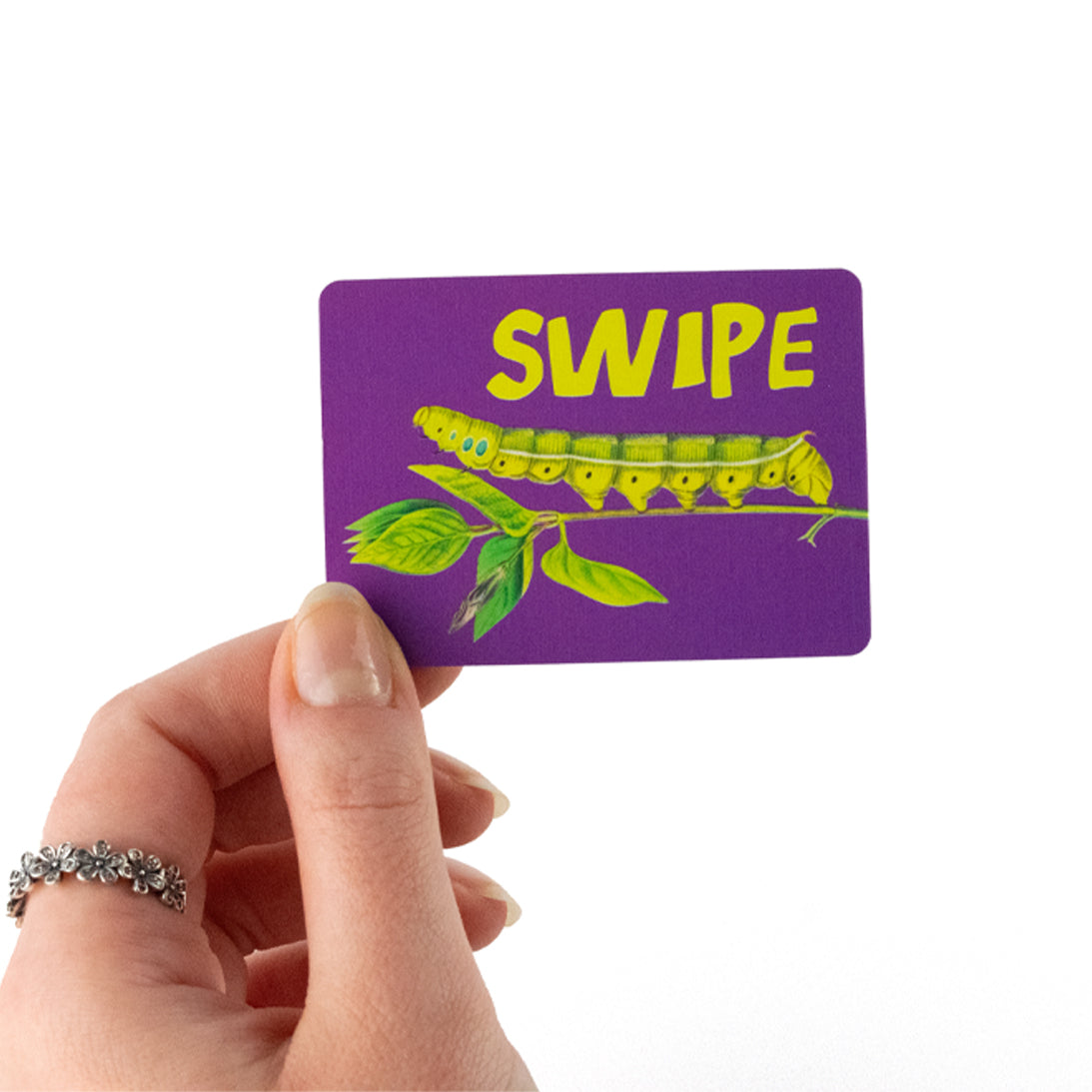 RHS Swapple card game example of a card caterpillar