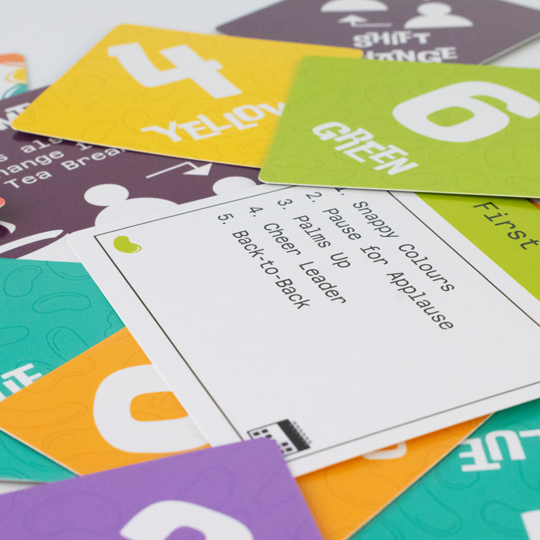 Bean Counters Inc. Card Game example of cards
