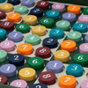 Colourful number buttons for sudoku