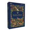 Backgammon game box with nature-themed design on a white background