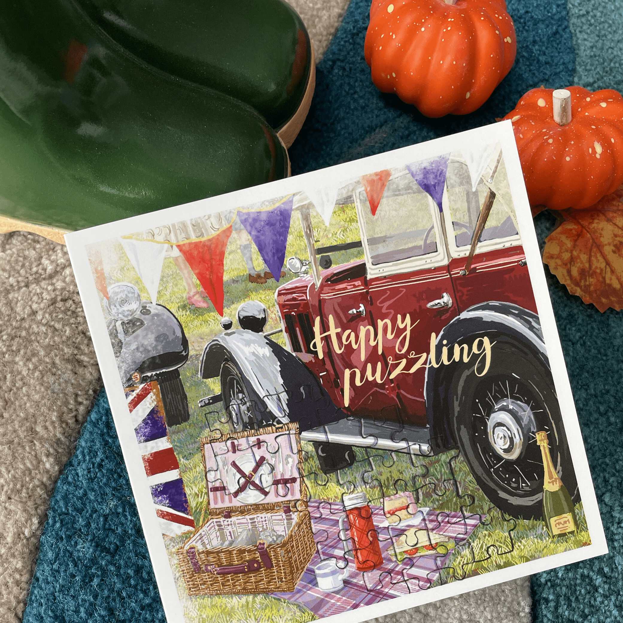 Vintage Picnic Greetings Card