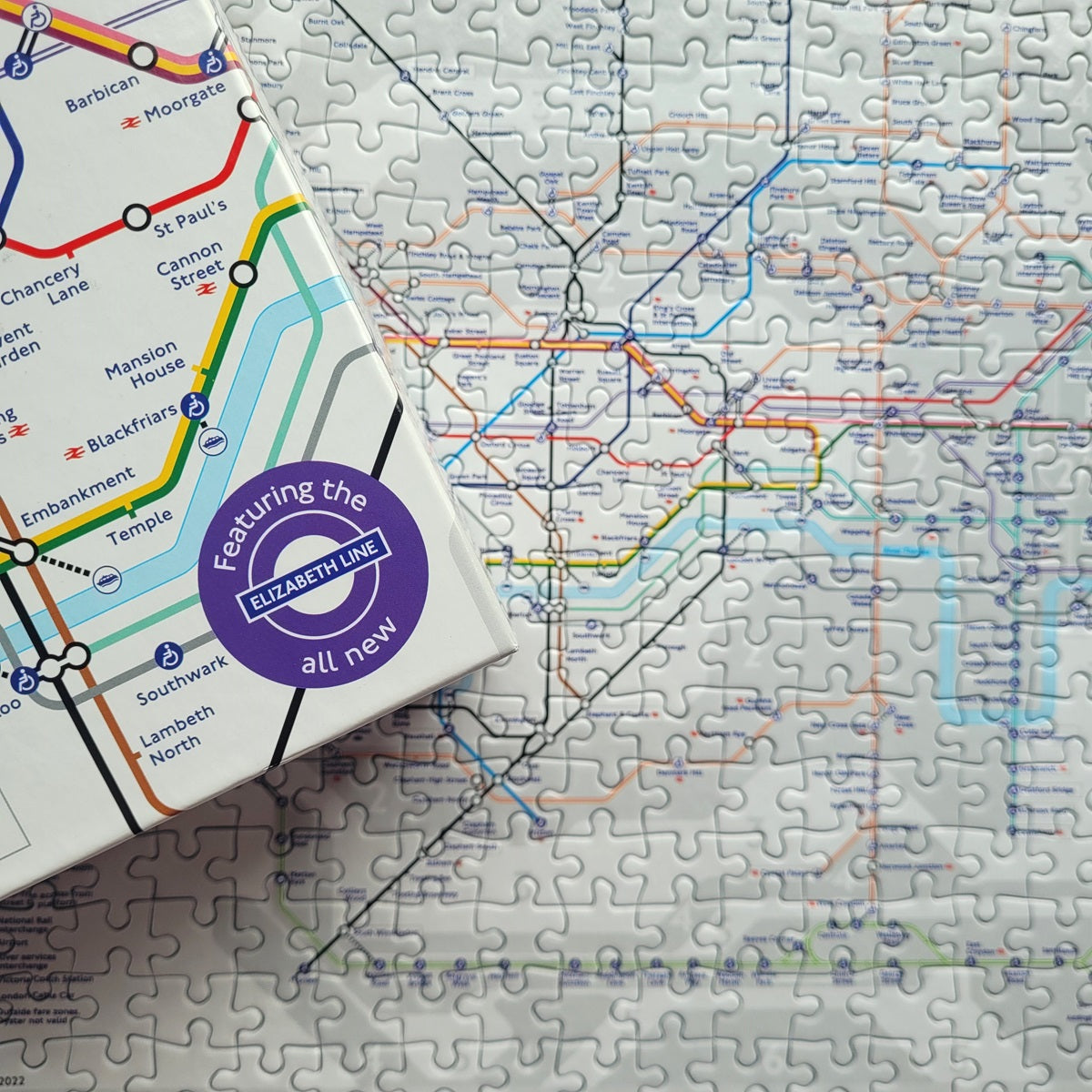 London Tube Map 500 piece TFL jigsaw puzzle by Gibsons games