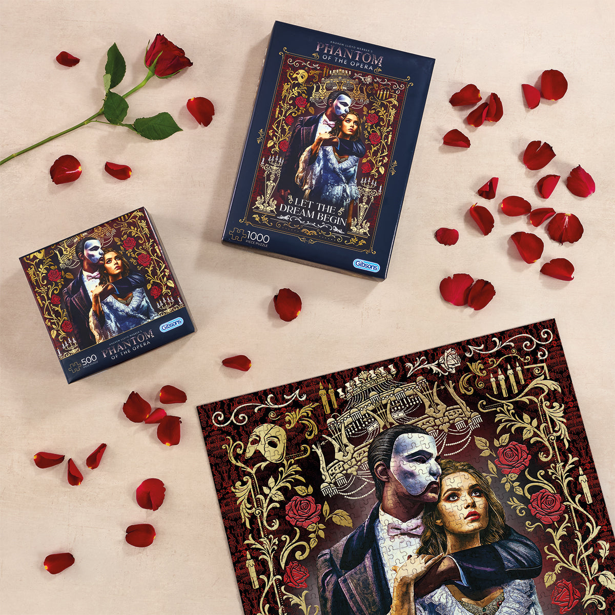Phantom of the Opera 500 and 1000 piece jigsaw puzzle range