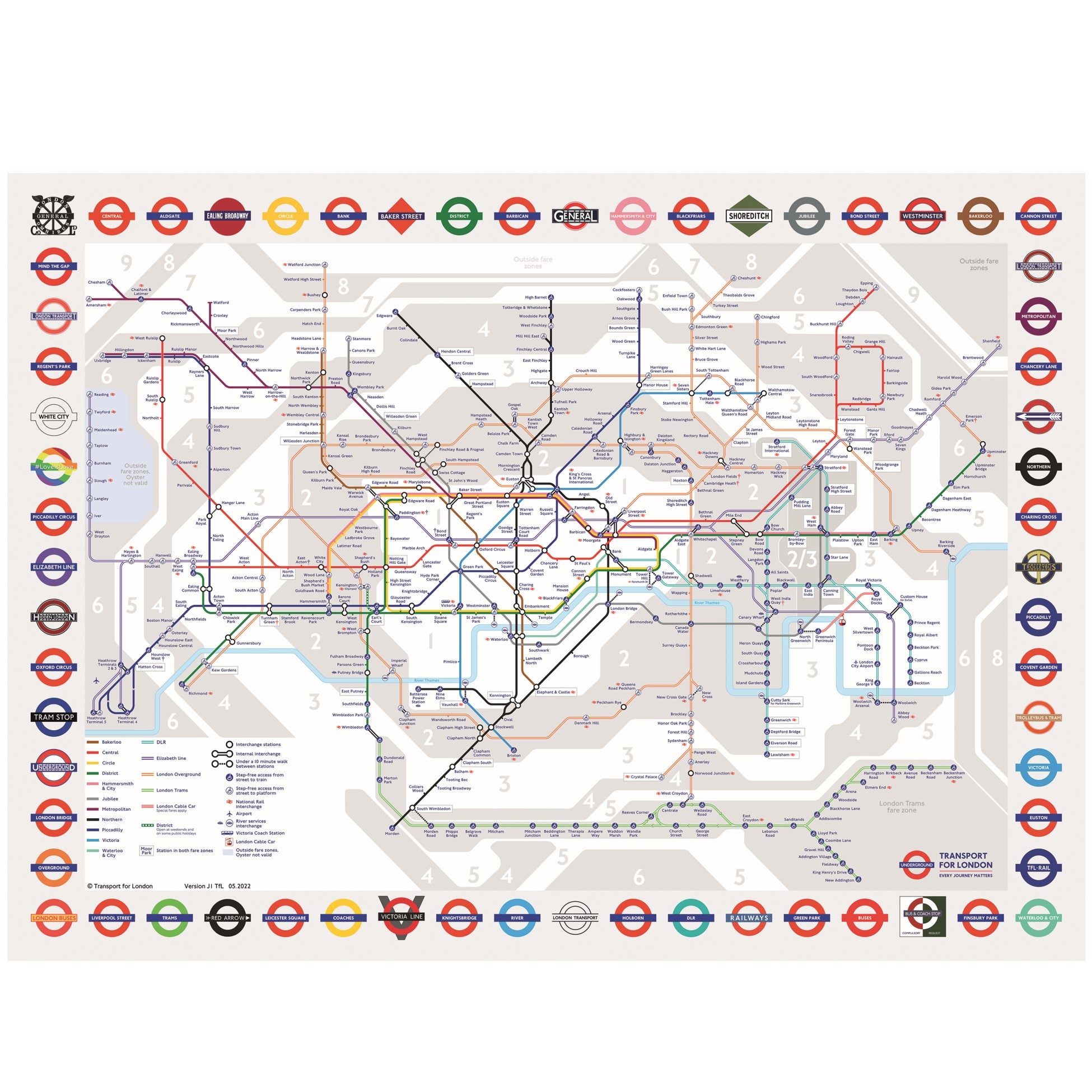 london Tube Map 1000 piece jigsaw Puzzle