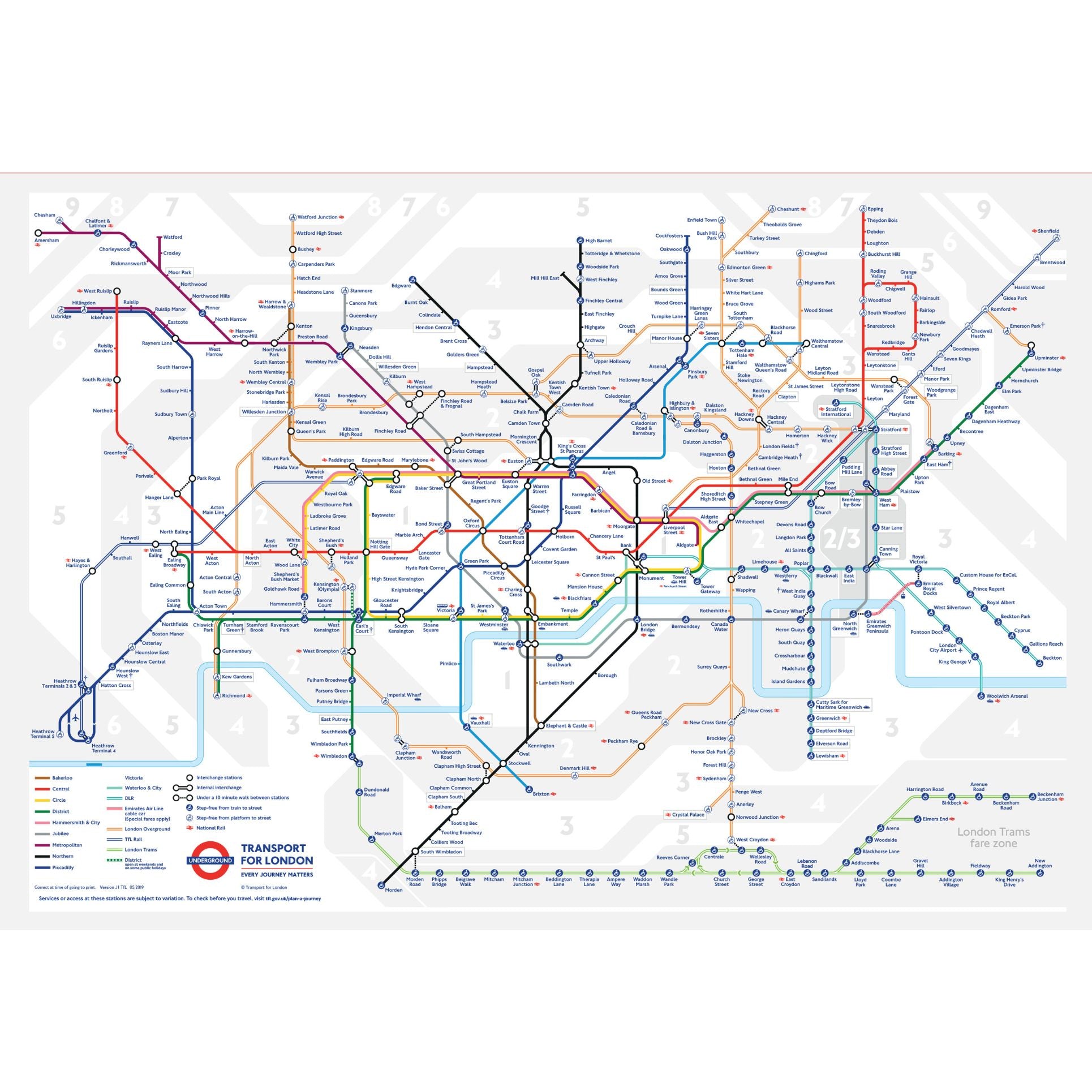 TFL London Underground Map 150 Piece Jigsaw Puzzle from Gibsons