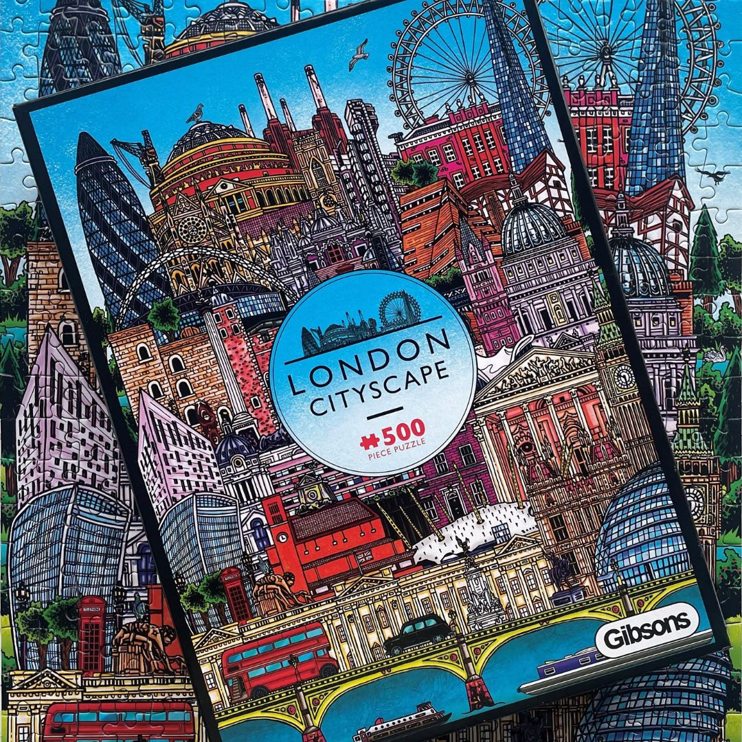 London Cityscape 500 Piece Jigsaw Puzzle by Gibsons in beautiful Special box