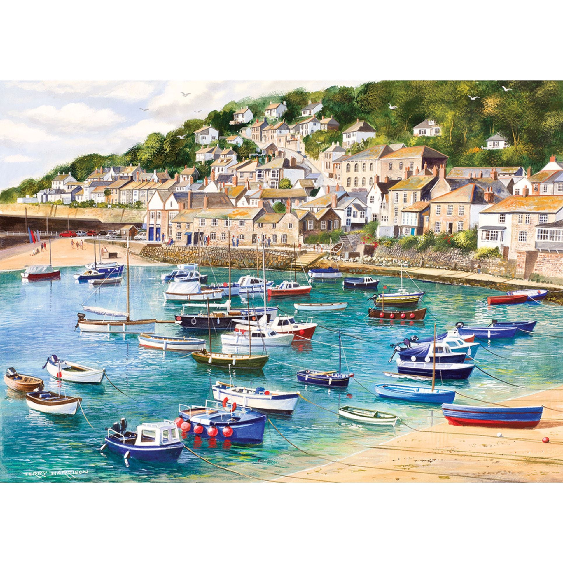 Mousehole 1000 piece jigsaw puzzle for adults from Gibsons