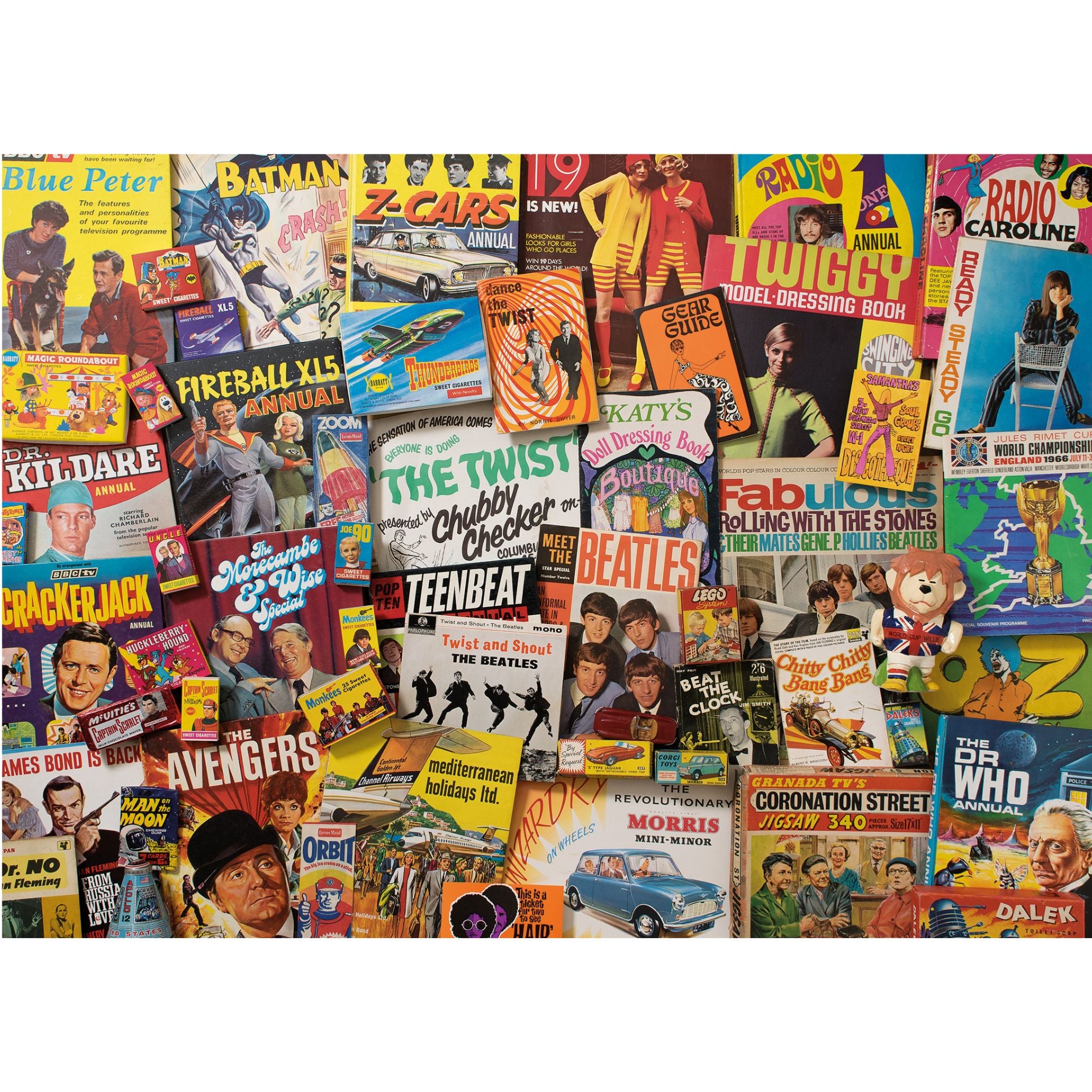 Gibsons Spirit of the 1960s - 40 Piece Extra Large Jigsaw Puzzle ideal with people living with dementia