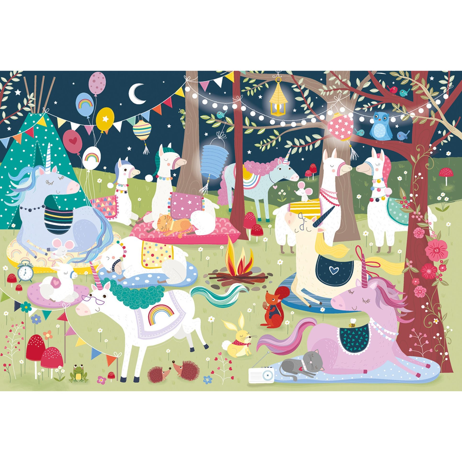 Sweet Dreams Unicorns and Llama 36 Piece Children's Jigsaw Puzzle from Gibsons