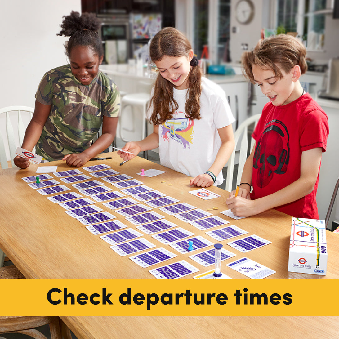 Race the Rails London Underground TfL Family Game from Gibsons