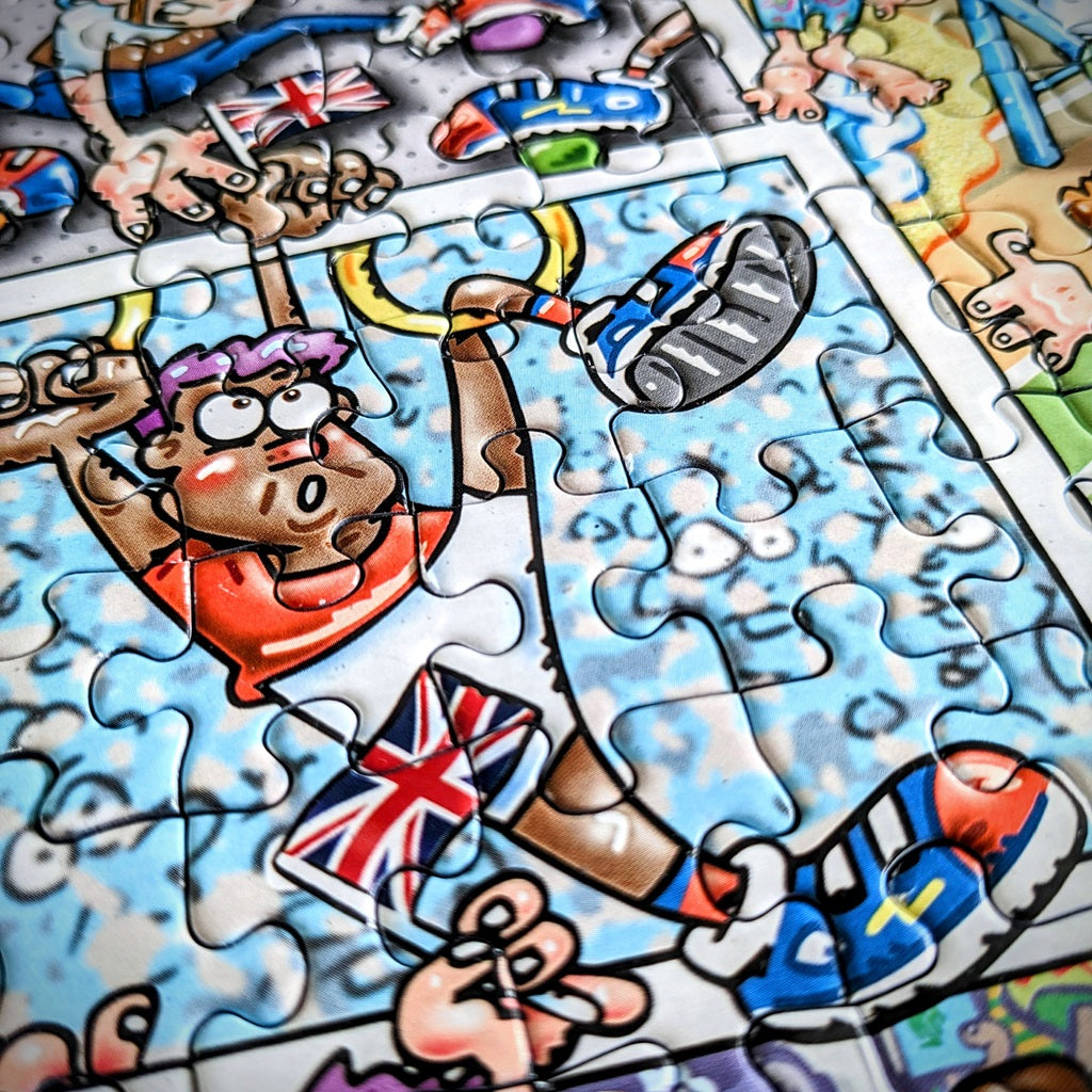 Team GB Jokesaws Medals in the Making 1000 Piece Jigsaw Puzzle Gibsons