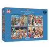 Magic of Christmas (4 in a box) 500 piece jigsaw puzzles for adults from Gibsons | Sustainably made using 100% Recycled Board
