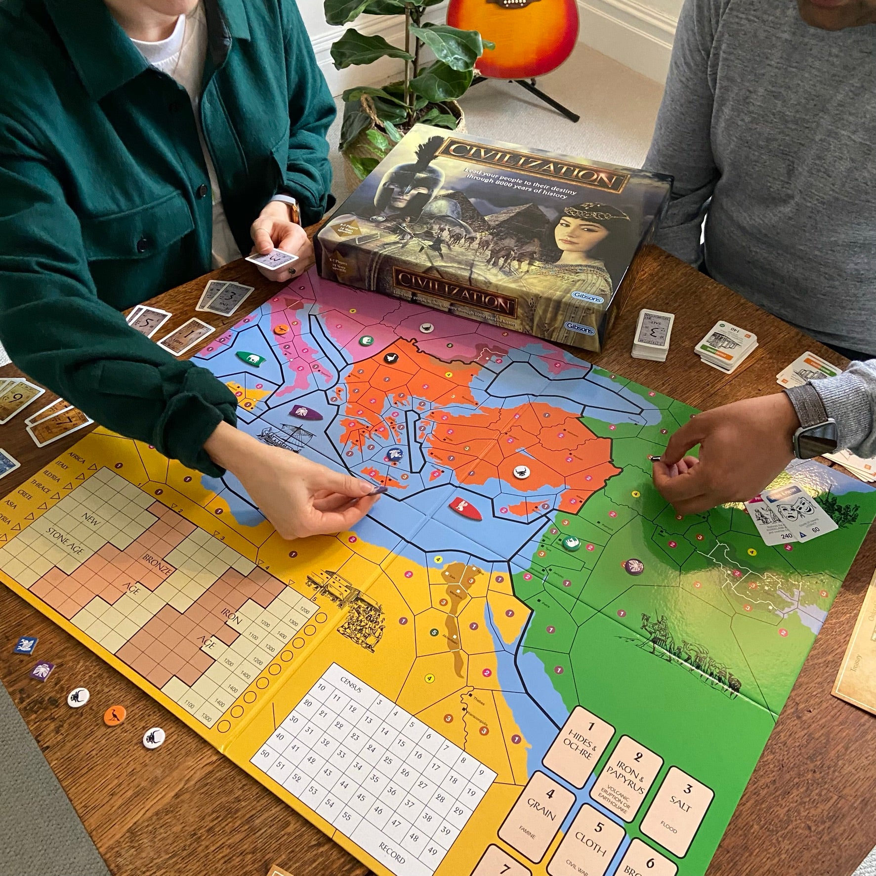 Two people playing 