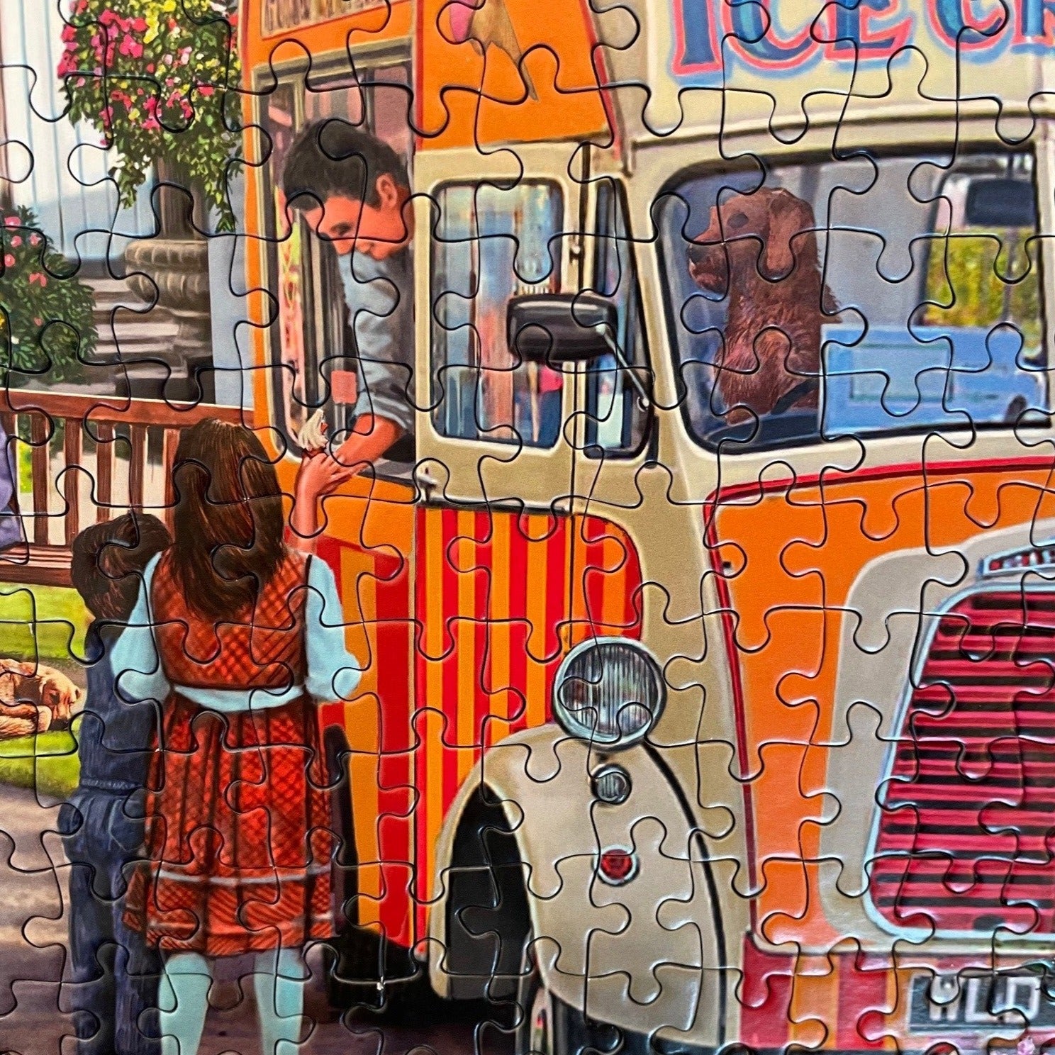 boarding the bus 1000 piece jigsaw puzzle by steve crisp