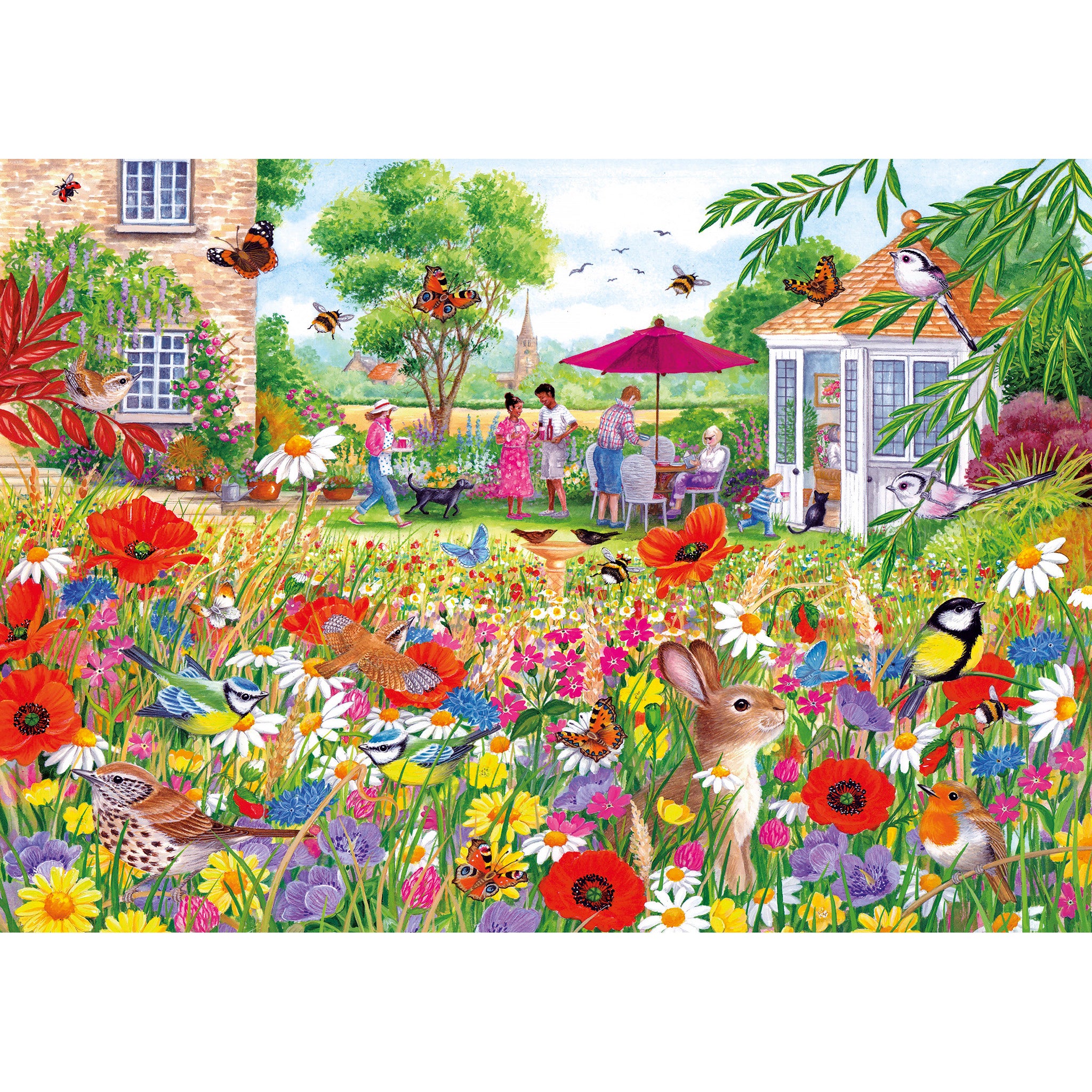 Wildflower garden jigsaw puzzle by gibsons games