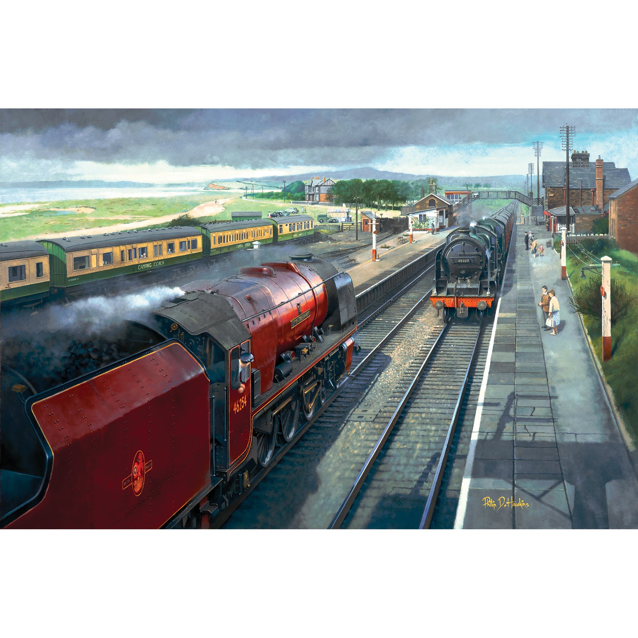 G3145 Hest Bank Whitsun 1961 jigsaw puzzle by gibsons games