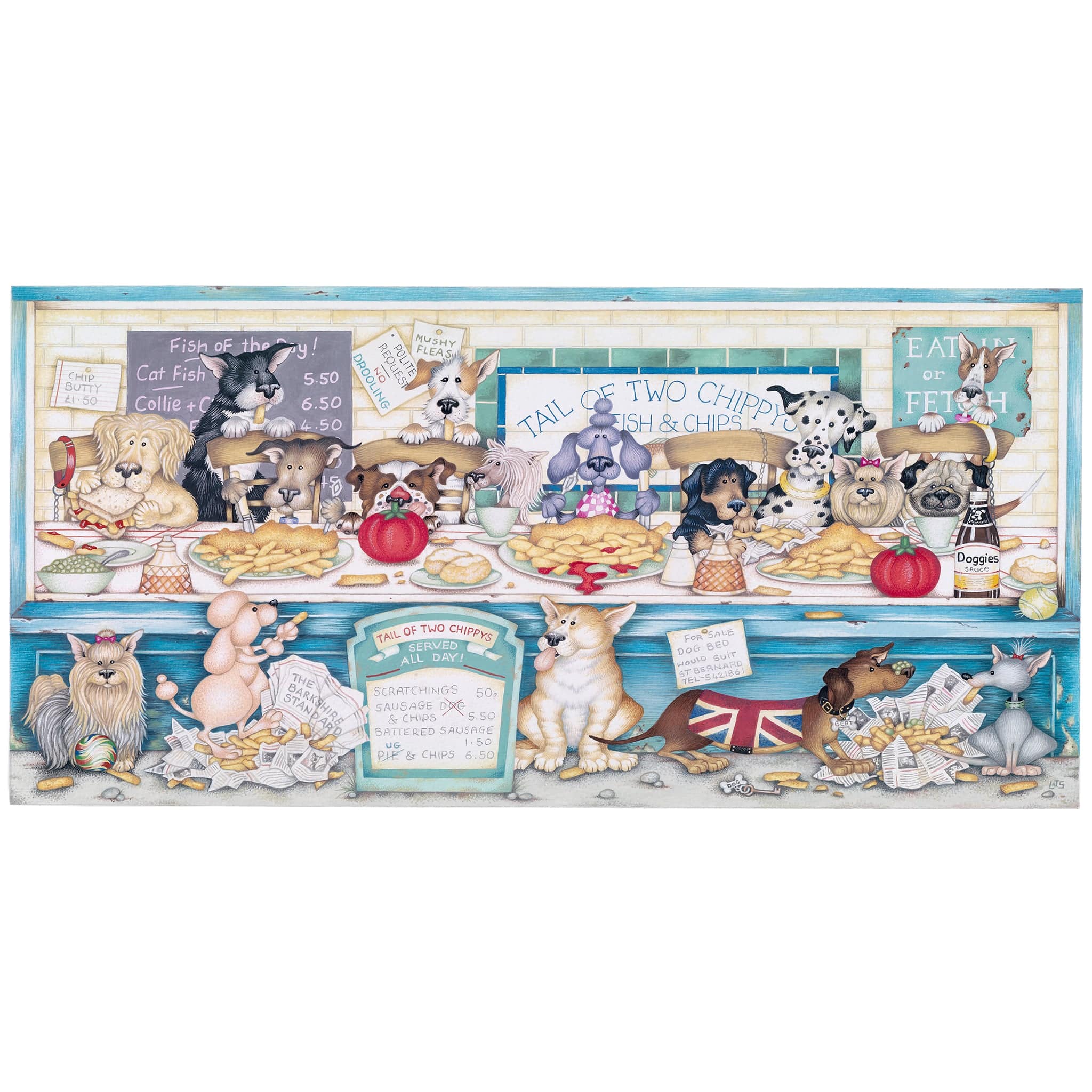 G4055 Tail of two Chippies jigsaw puzzle by gibsons