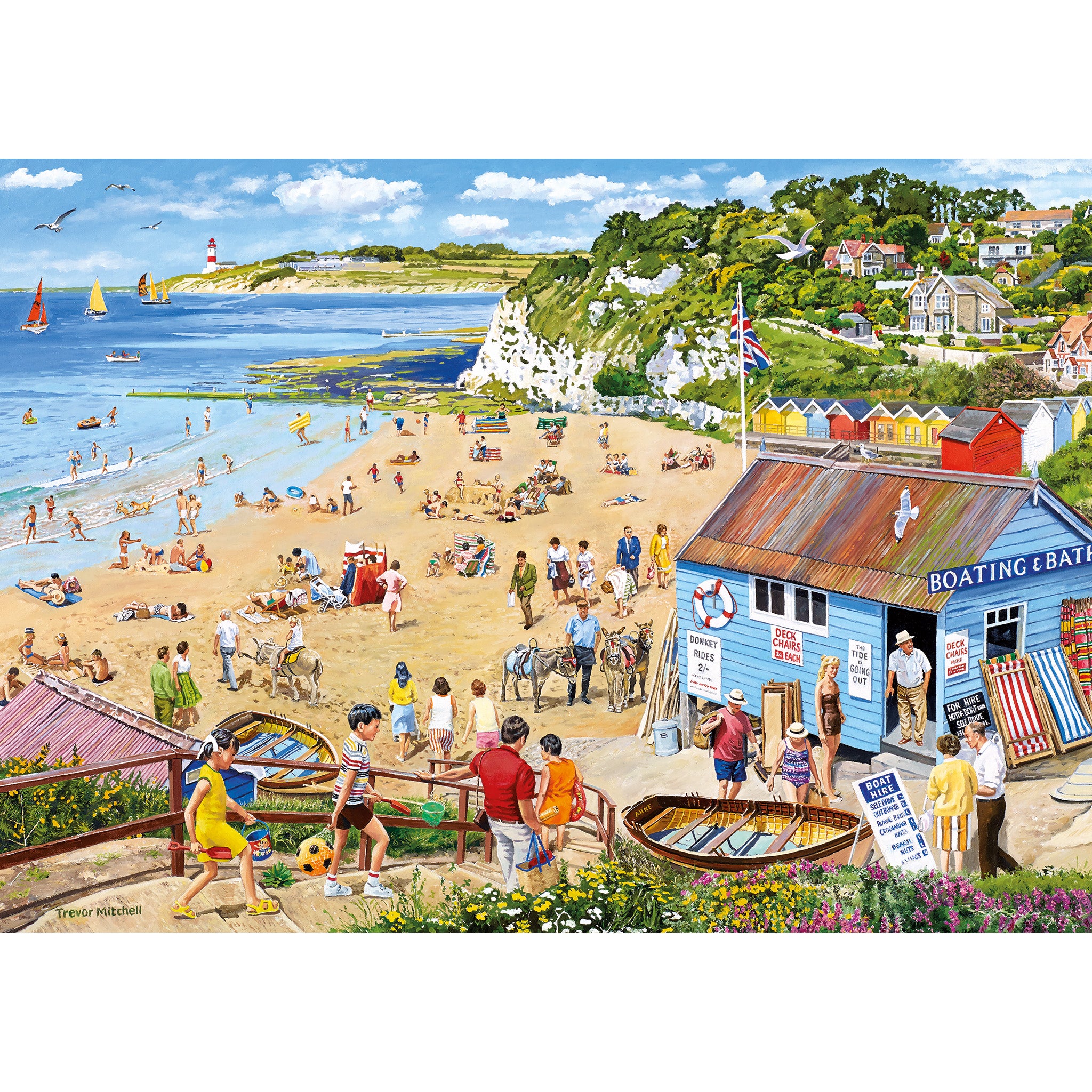 G5059 Wish you were Here 4 x 500 multibox jigsaw puzzle gibsons games