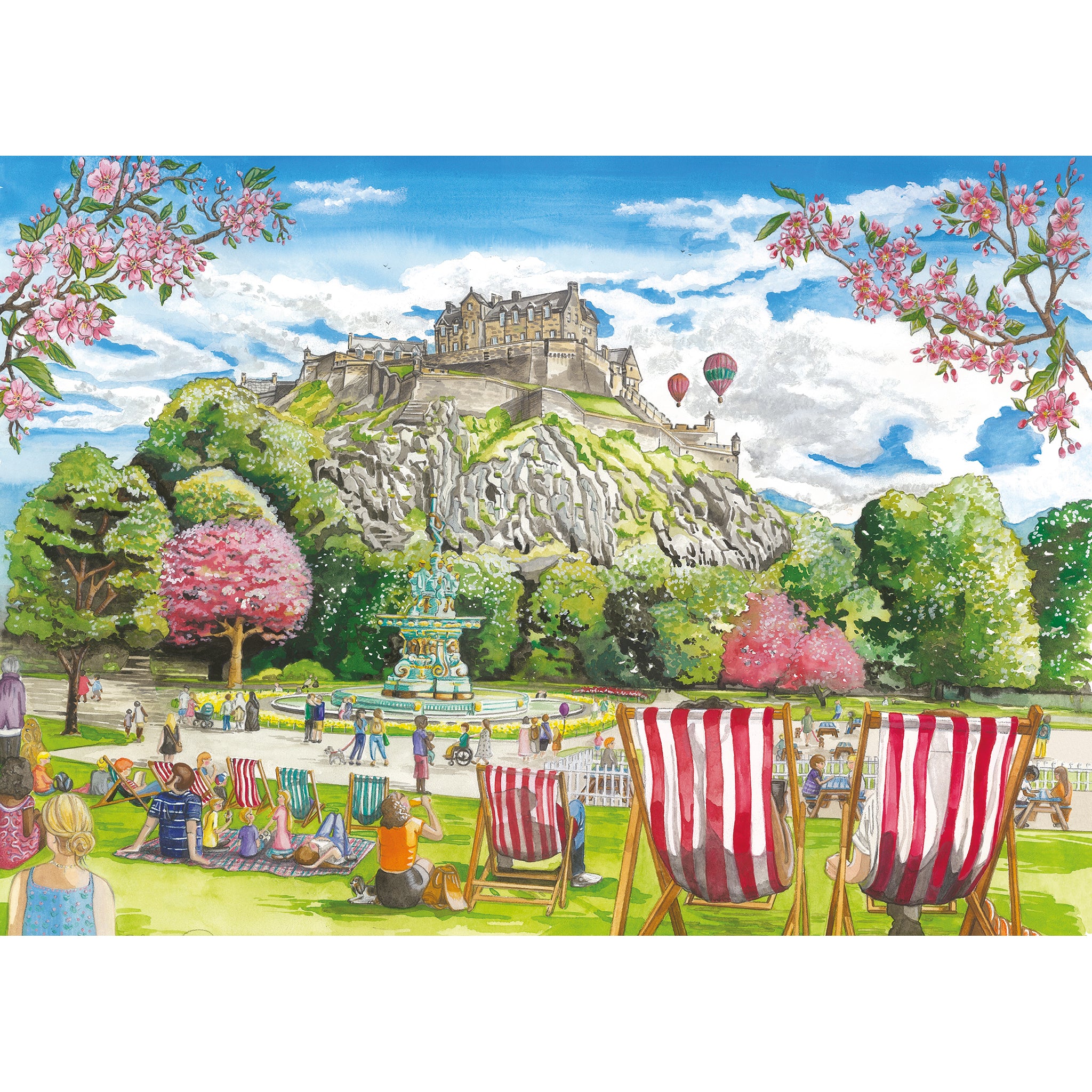 edinburgh 2 x 500 piece multibox jigsaw by gibsons