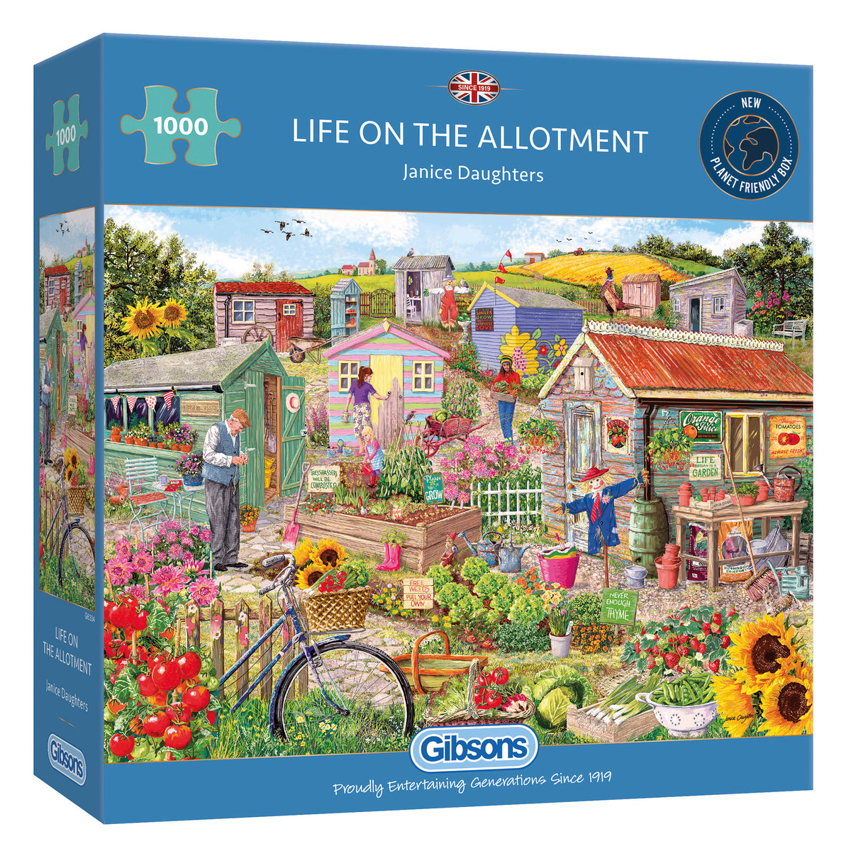 Life on the Allotment 1000 piece jigsaw puzzle by gibsons