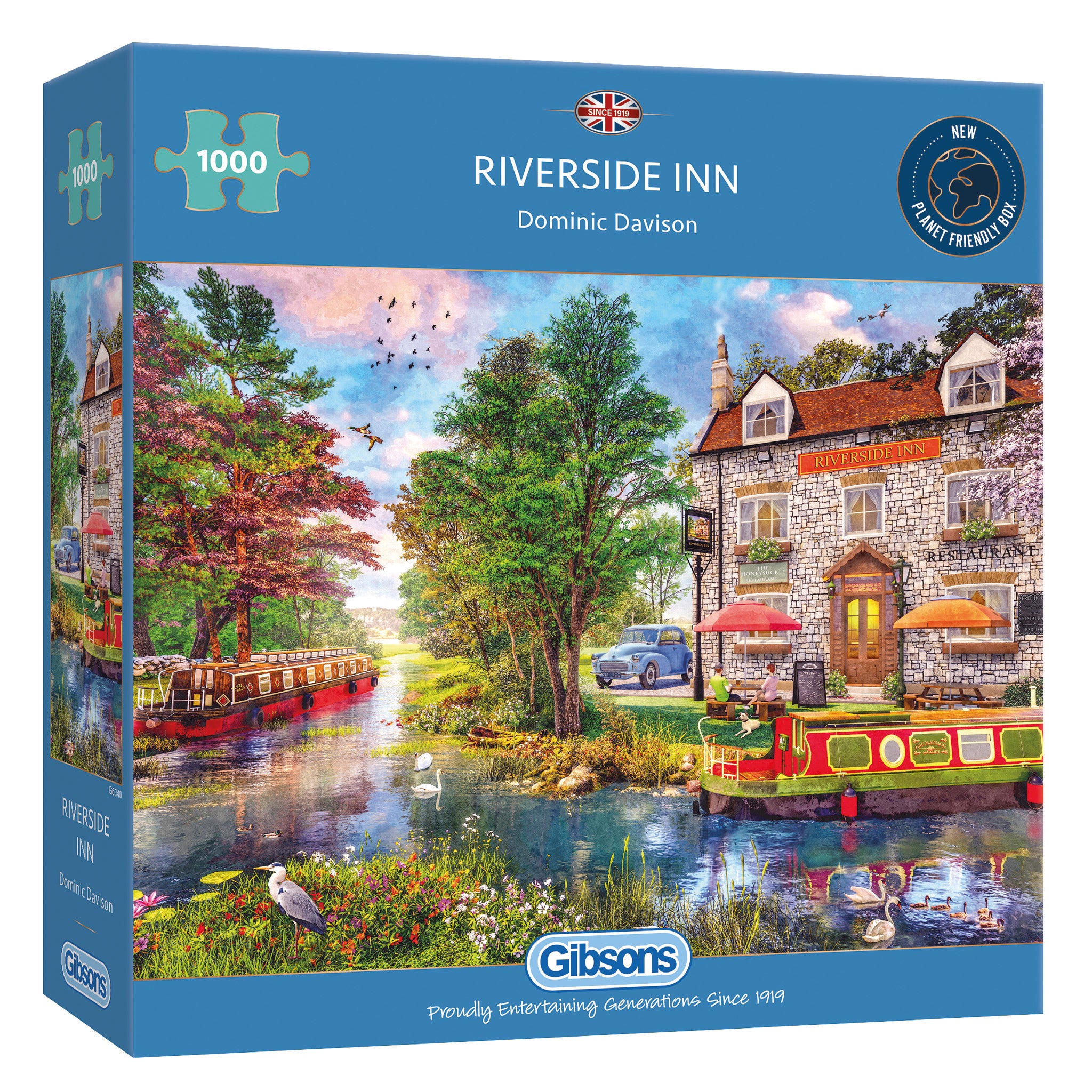 Riverside Inn 1000 piece jigsaw puzzle by gibsons games