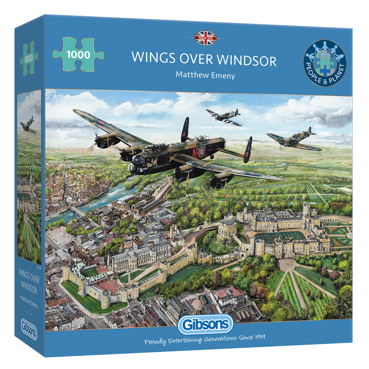 Wings over Windsor 1000 piece jigsaw puzzle by gibsons
