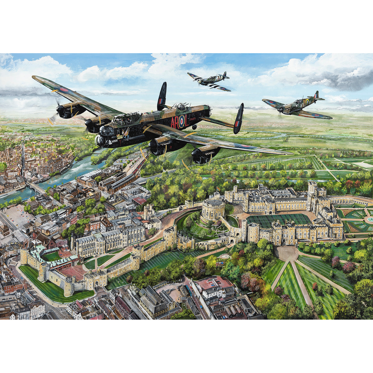 Wings over Windsor 1000 piece jigsaw puzzle by gibsons