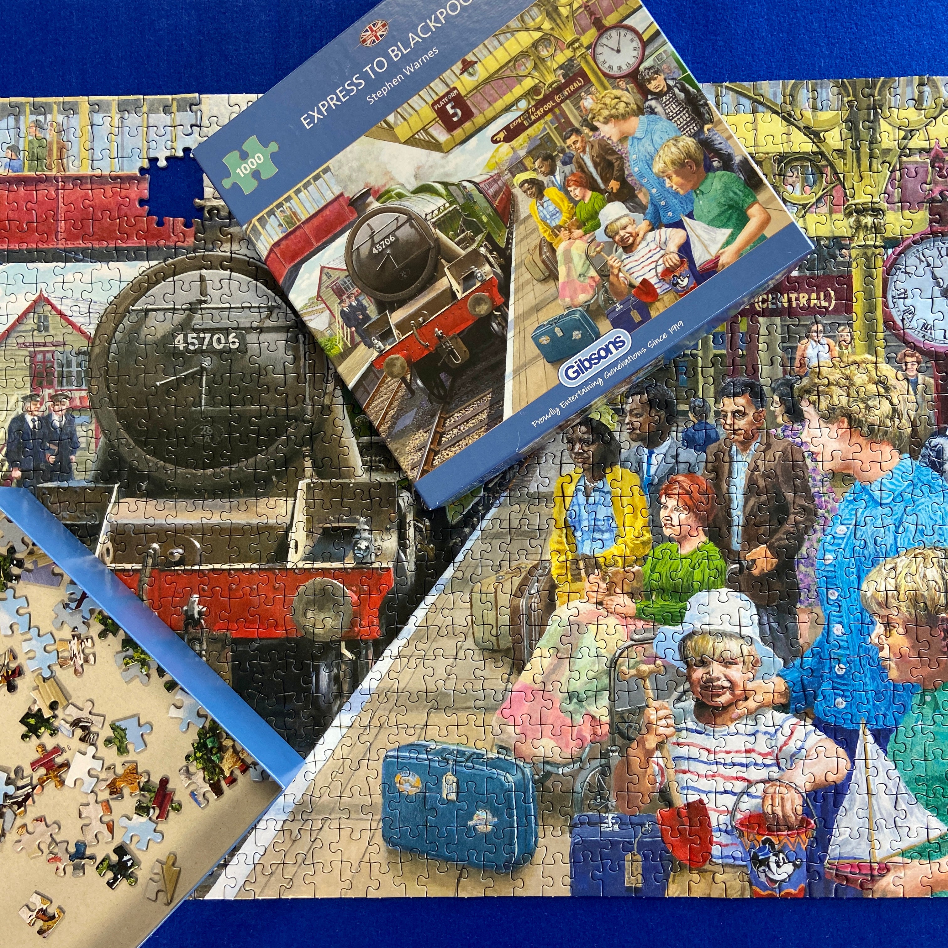 Express to blackpool 1000 piece jigsaw puzzle by gibsons games