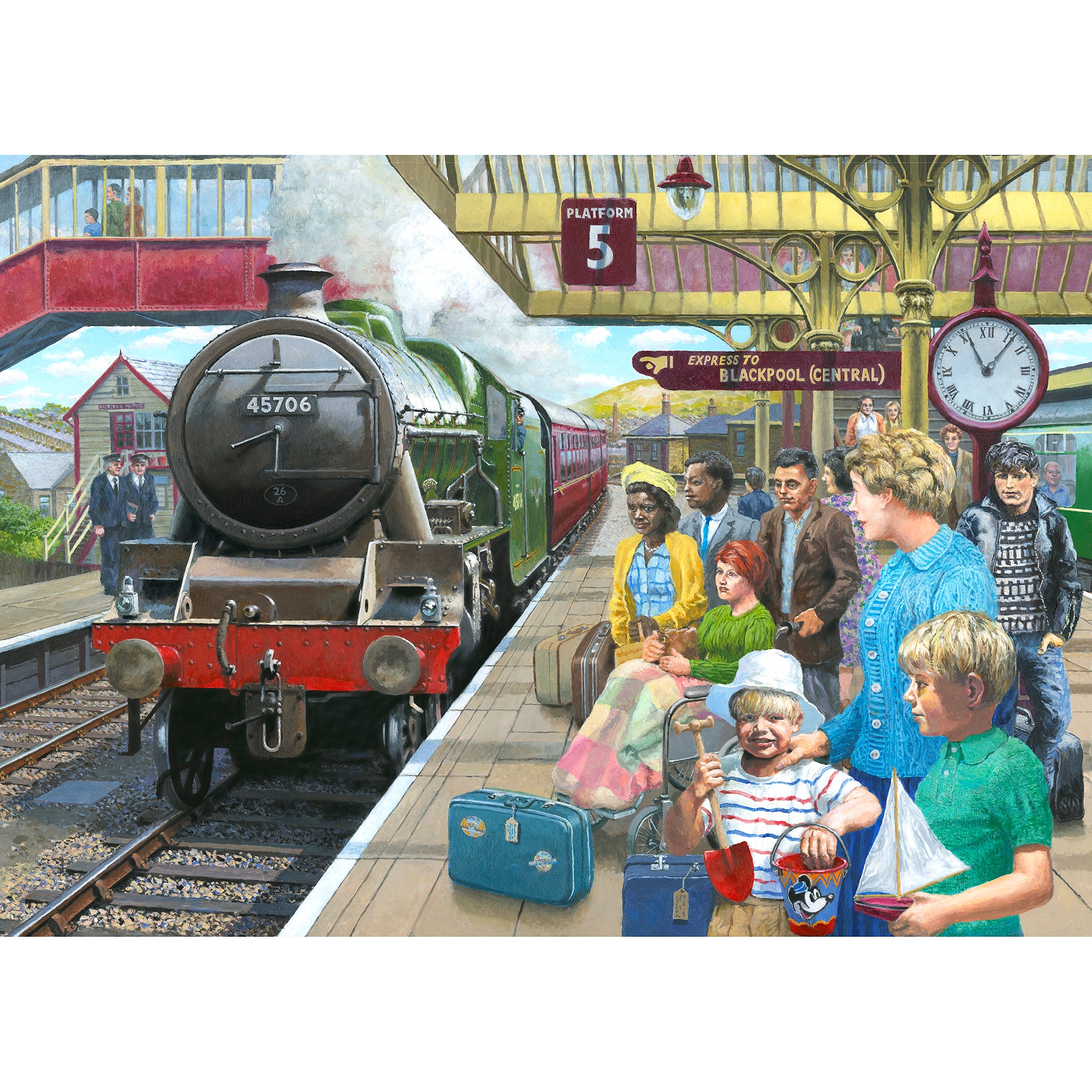 Express to blackpool 1000 piece jigsaw puzzle by gibsons games