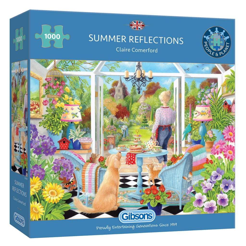 Summer reflections 1000 piece jigsaw puzzle from gibsons