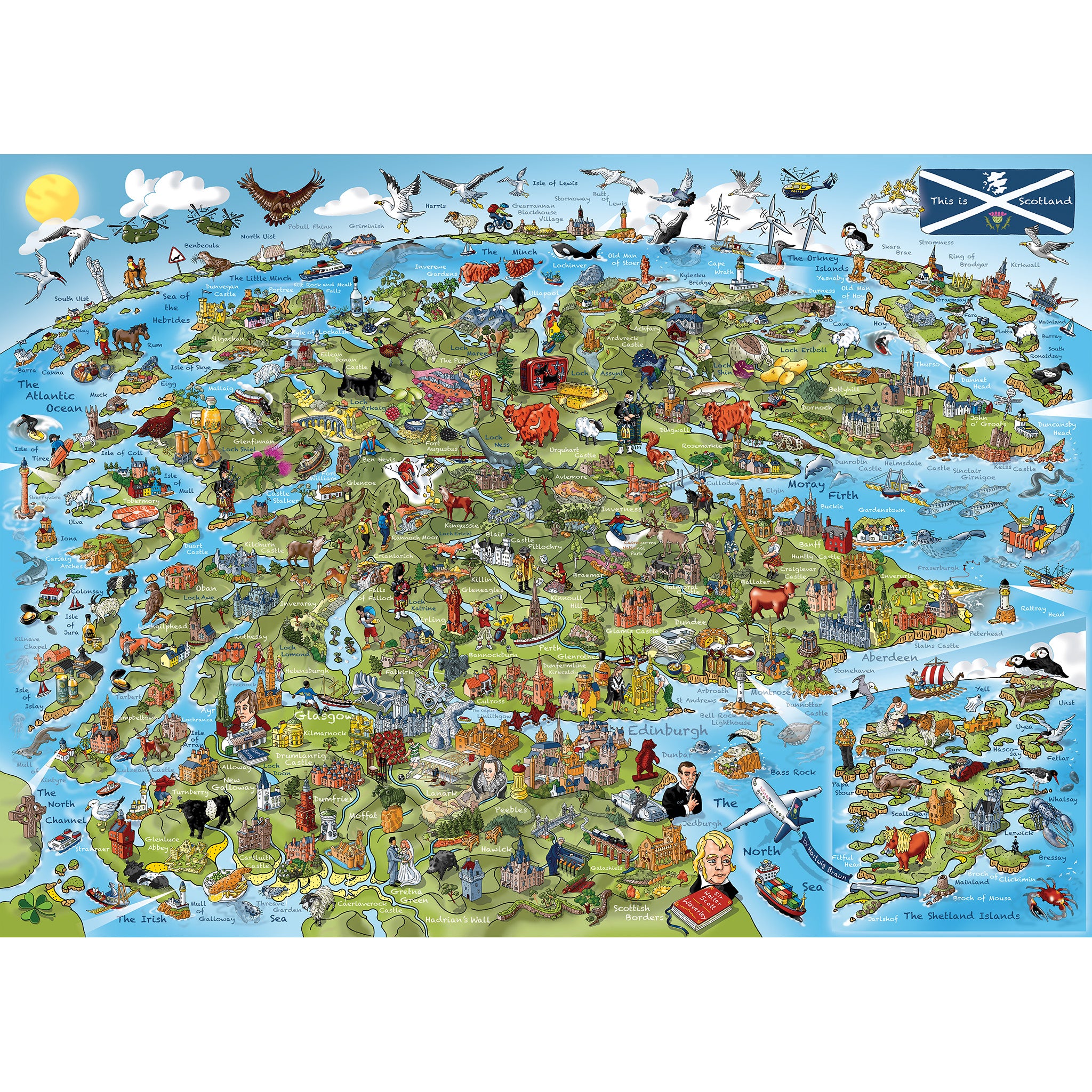 This is scotland 1000 piece jigsaw puzzle by gibsons games