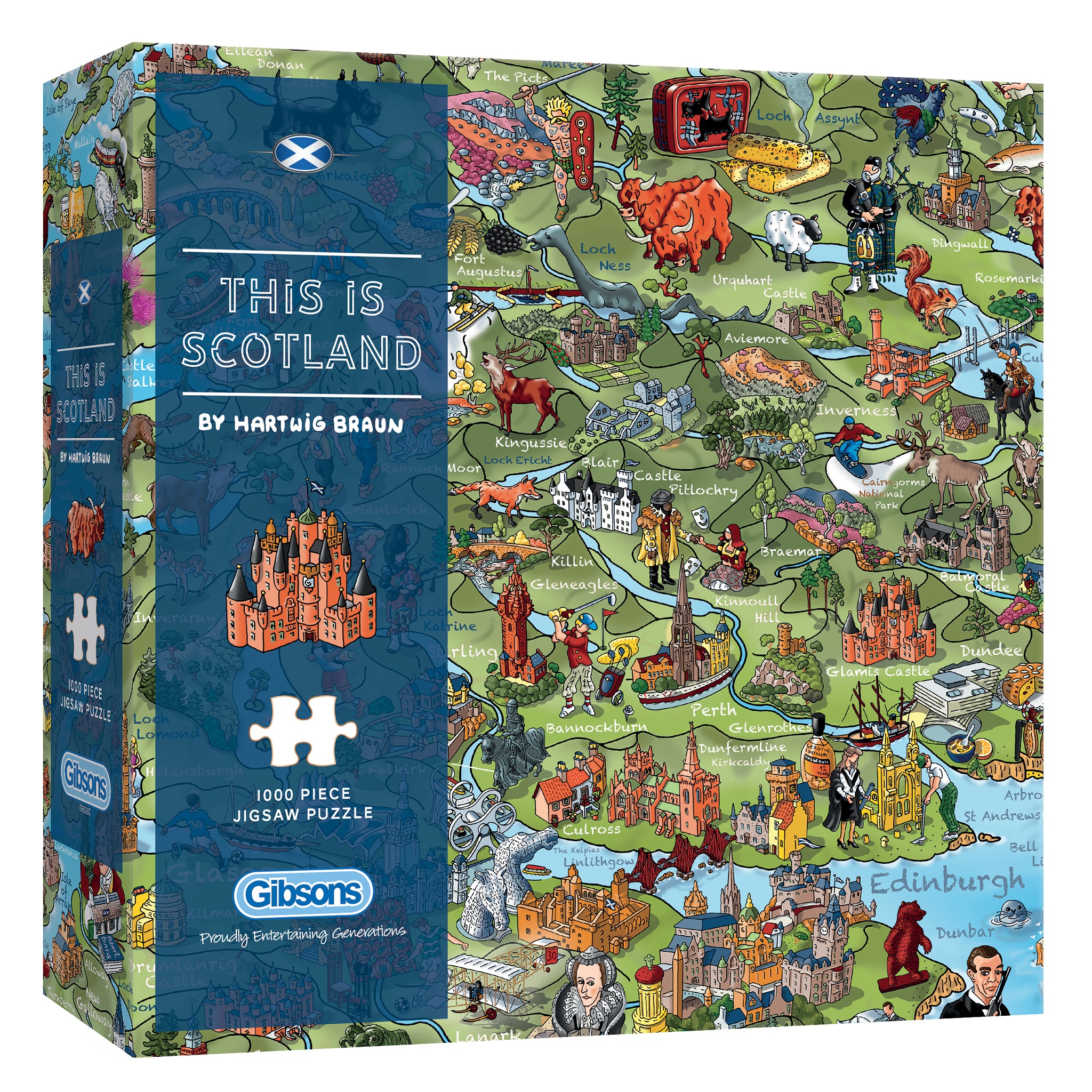 This is scotland 1000 piece jigsaw puzzle by gibsons games