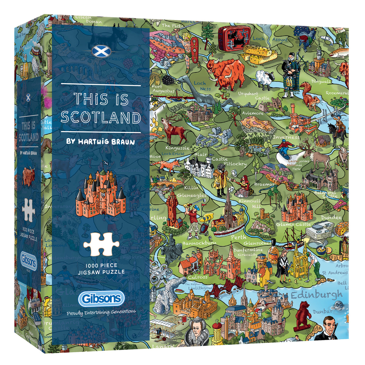 This is scotland 1000 piece jigsaw puzzle by gibsons games