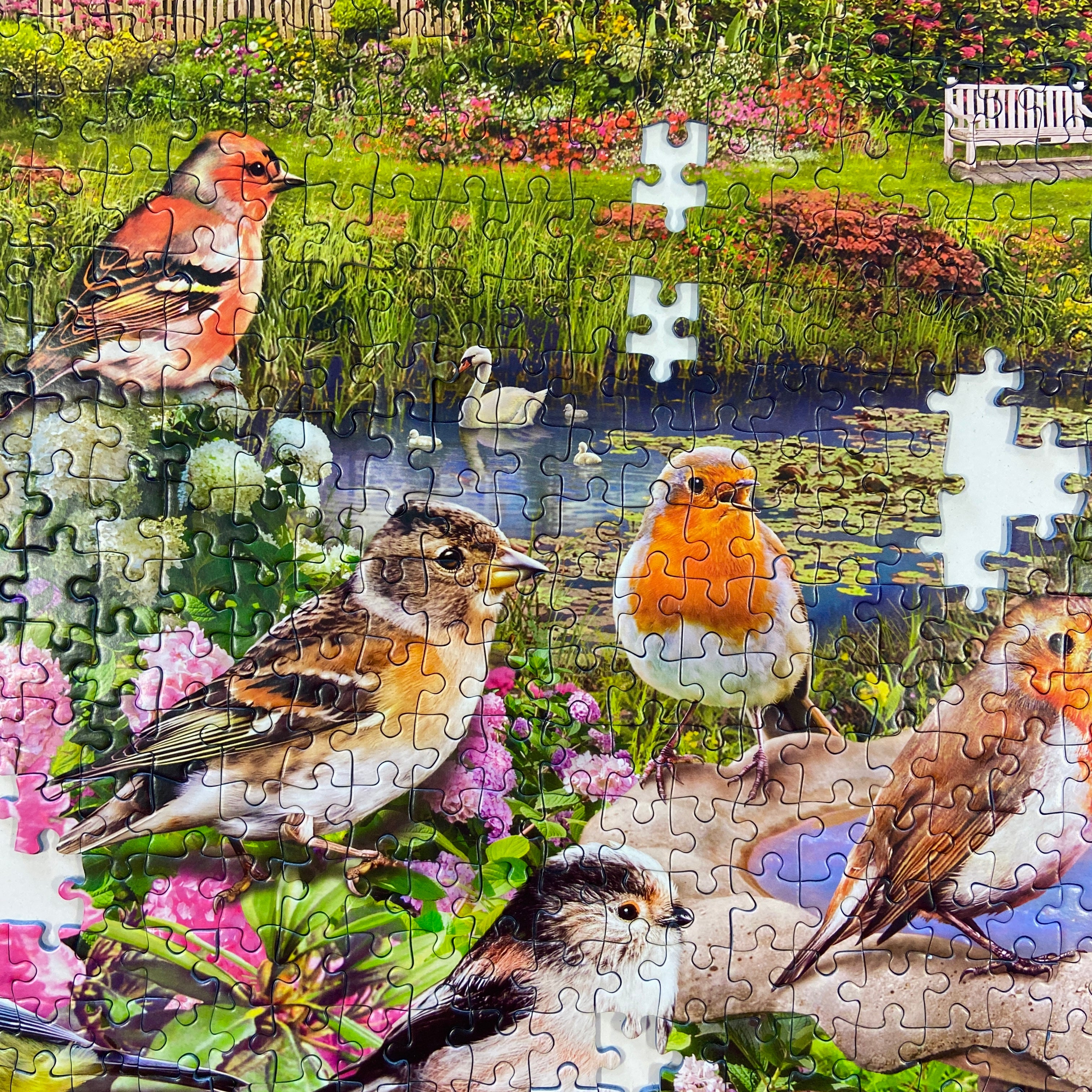 Birdsong by the stream 1000 piece jigsaw puzzle by gibsons