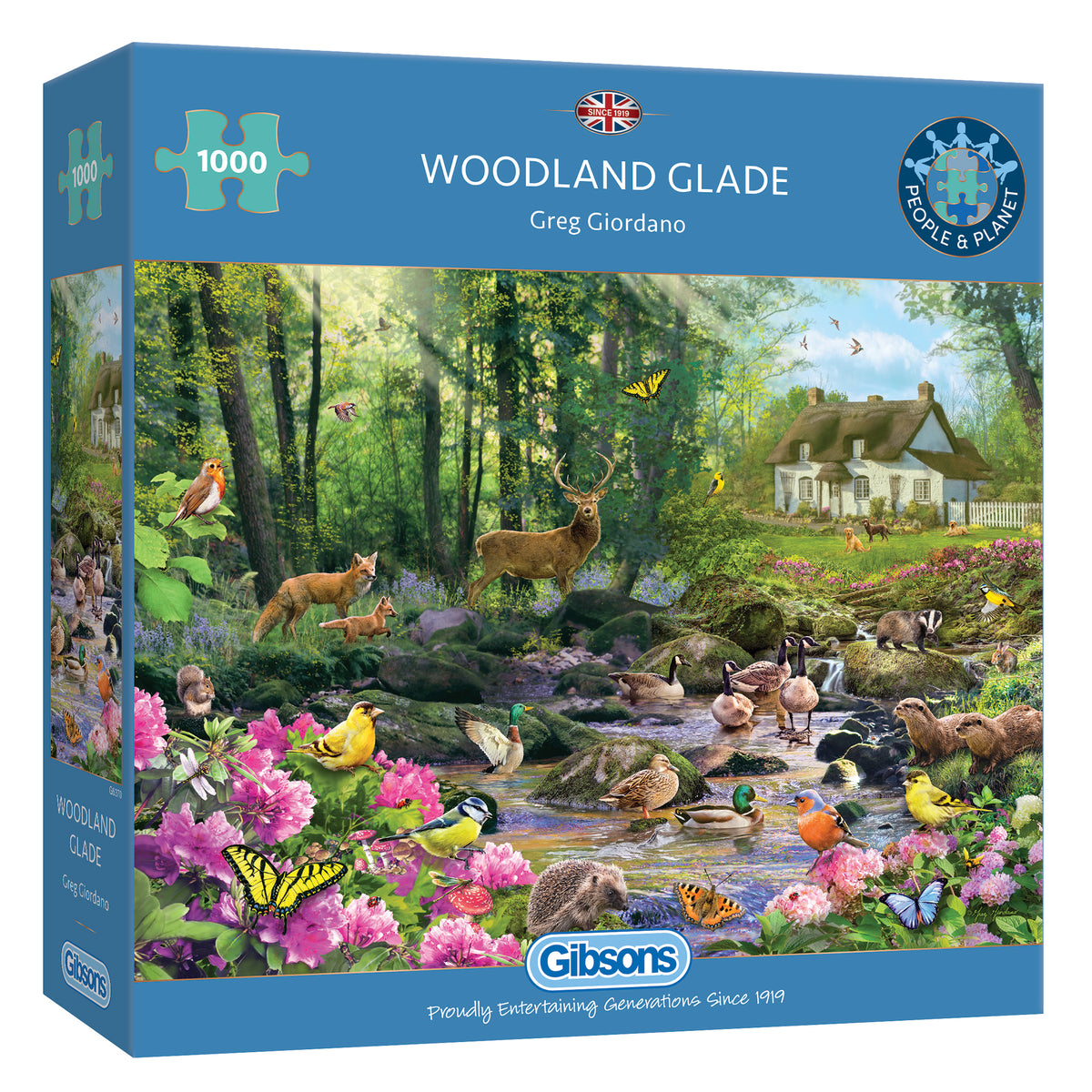 Woodland Glade 1000 piece jigsaw puzzle by gibsons 