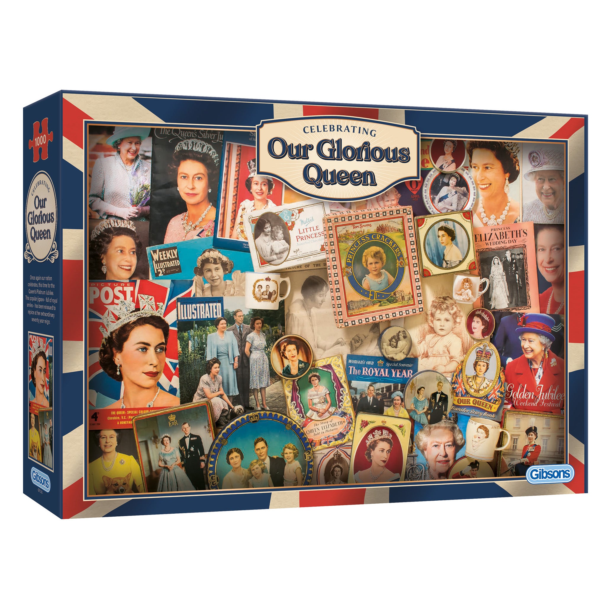 Our Glorious Queen 1000 piece jigsaw puzzle by gibsons