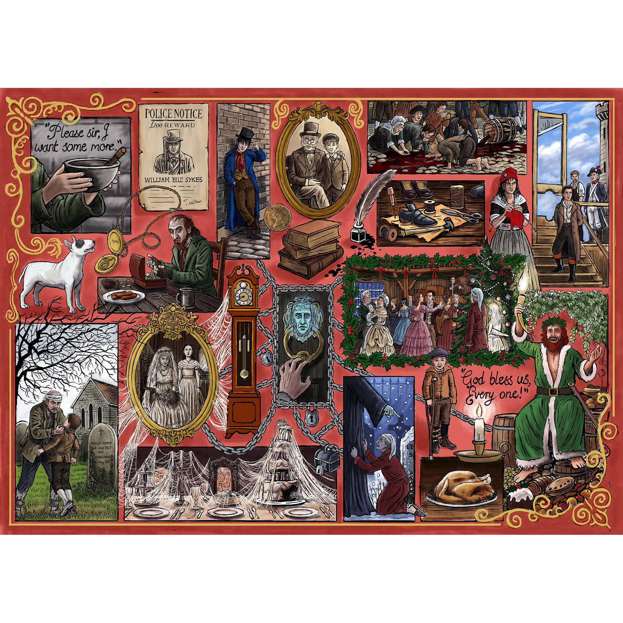 G7124 Book Club: Charles Dickens 1000 piece jigsaw puzzle