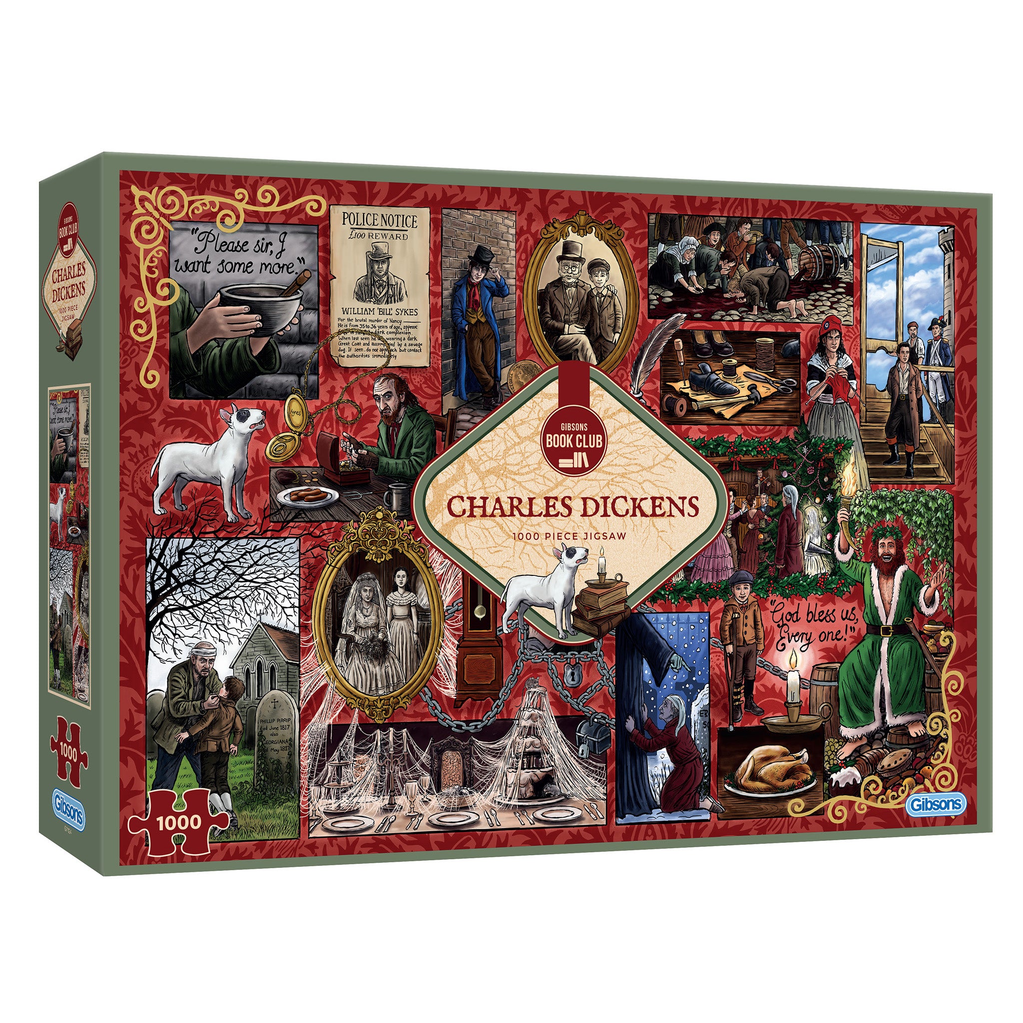 G7124 Book Club: Charles Dickens 1000 piece jigsaw puzzle