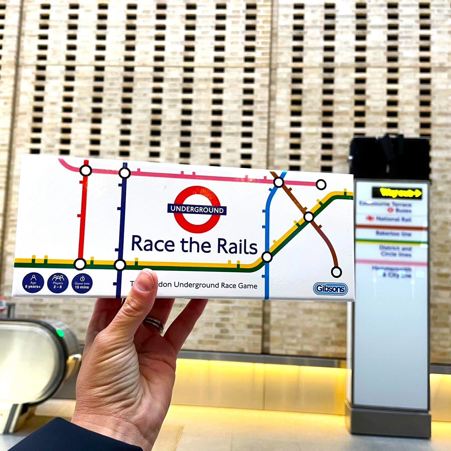 Race the Rails London Underground TfL Family Game from Gibsons