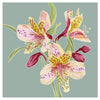 Alstroemeria Greetings Card