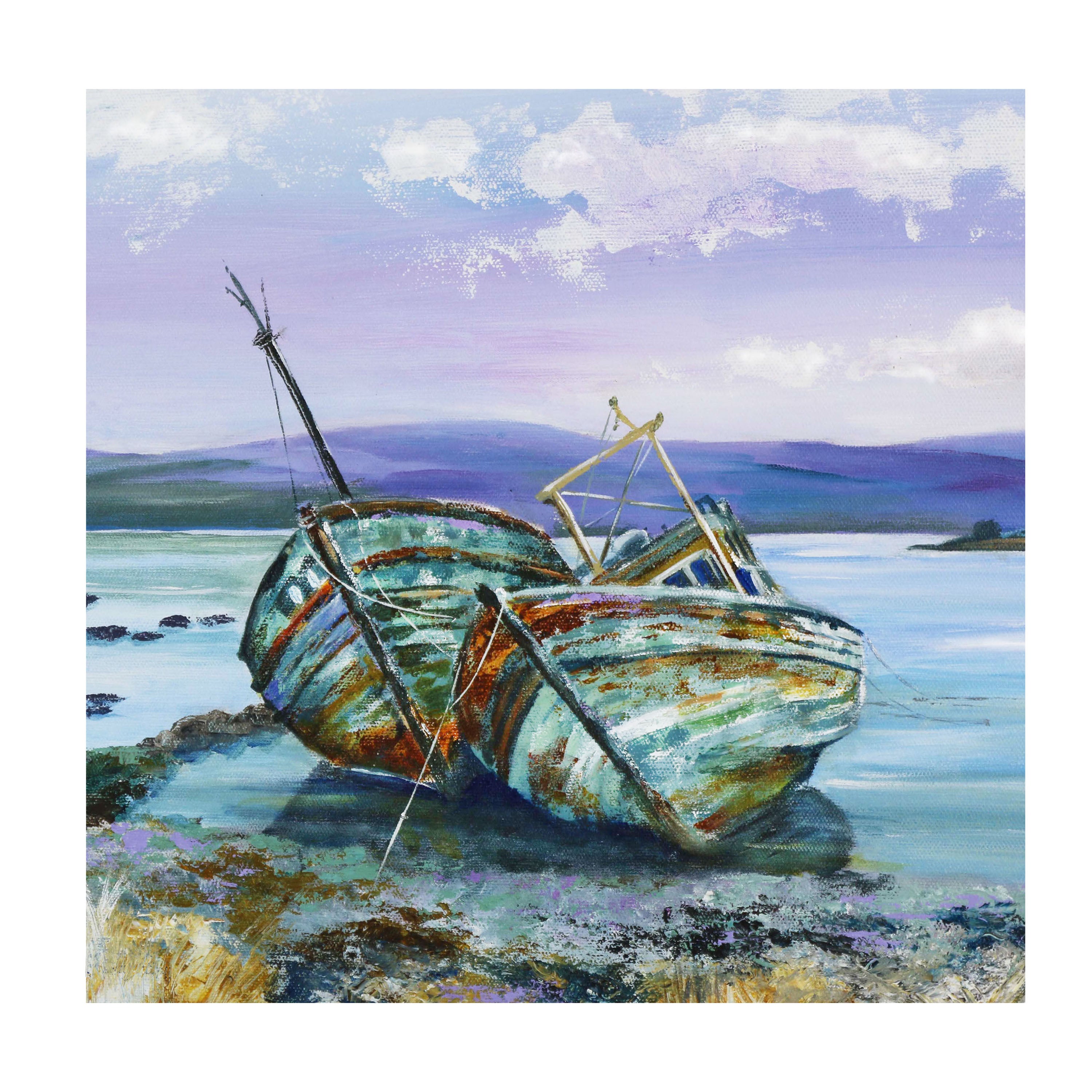 Retired Boats Greetings Card