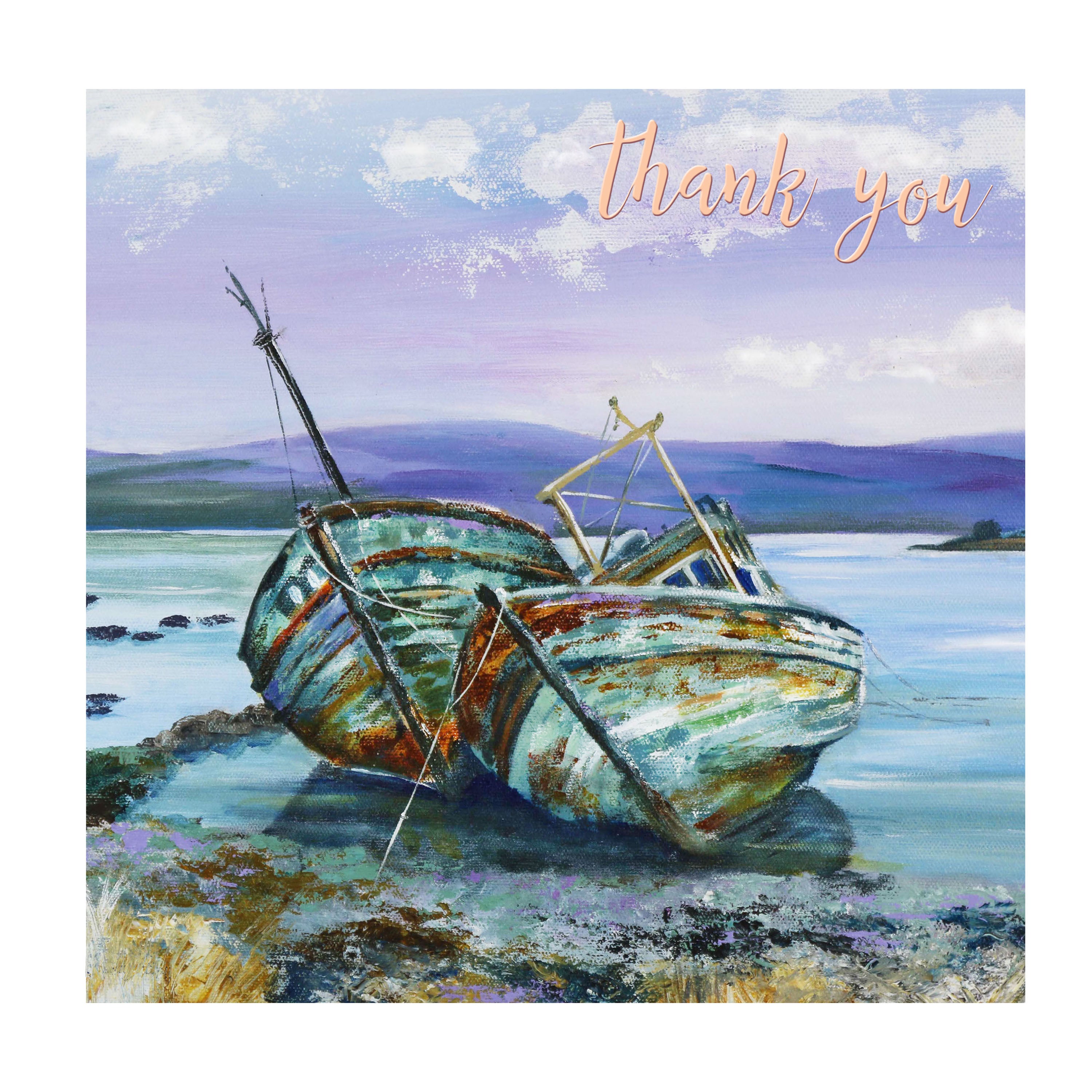 Retired Boats Thank You Greetings Card