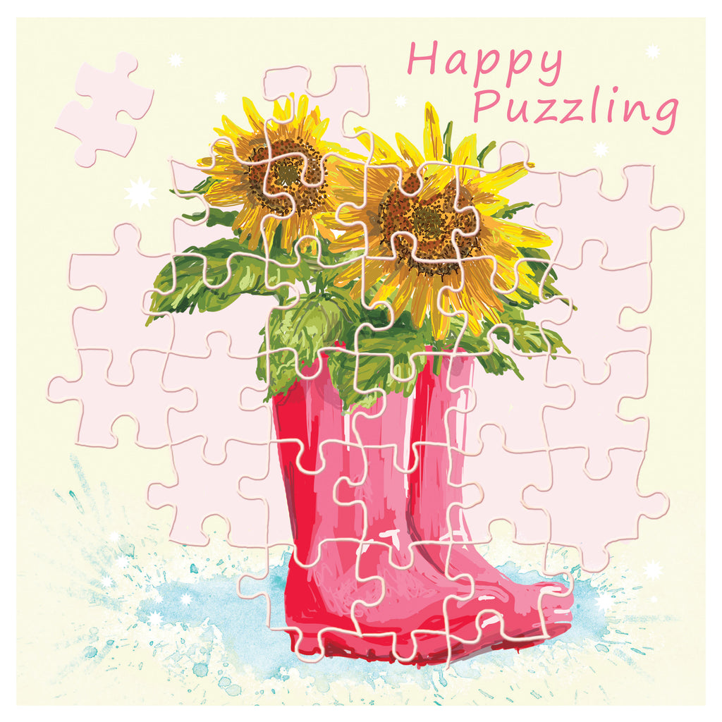 Bootiful Puzzle Greetings Card