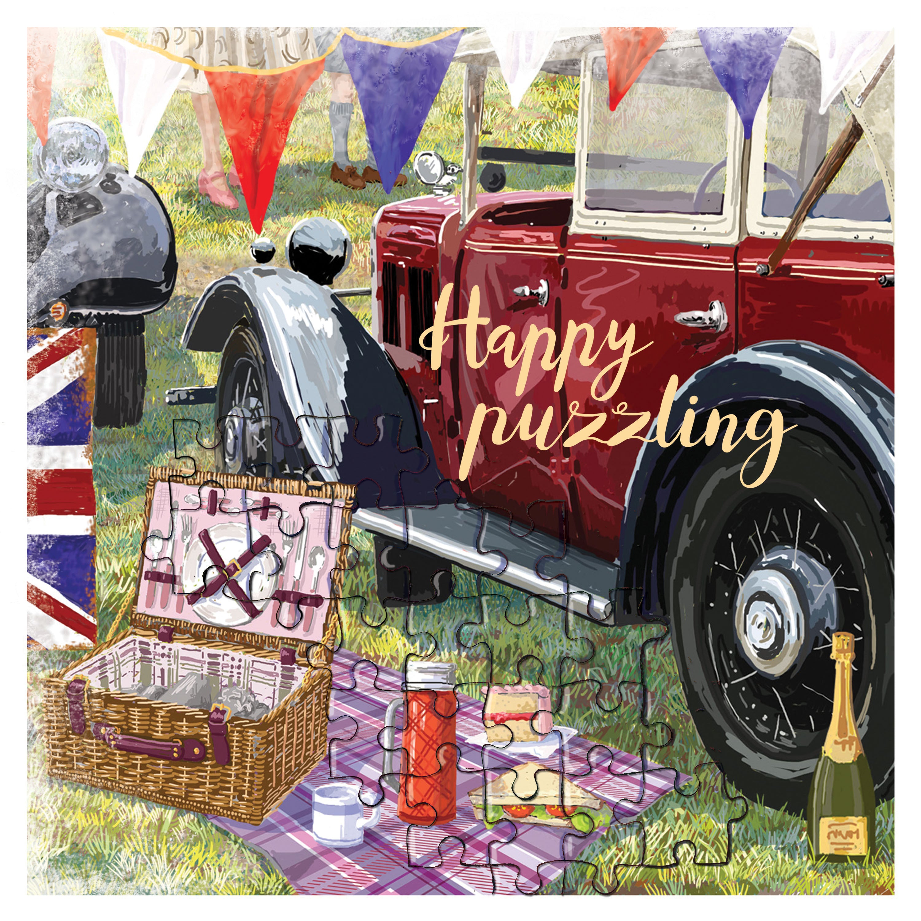 Vintage Picnic Greetings Card
