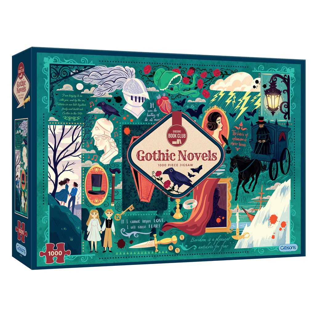 Gothic Novels 1000 Piece jigsaw puzzle by gibsons games